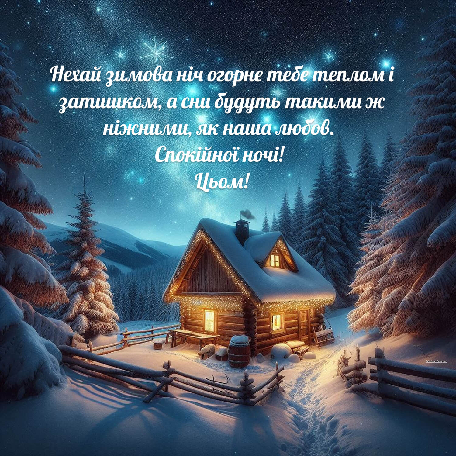 Надобраніч коханий своїми словами​